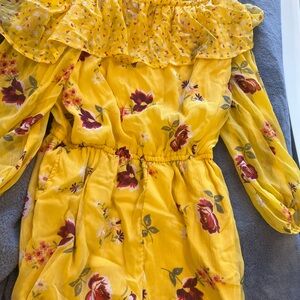 Abercrombie kids spring off the shoulder romper